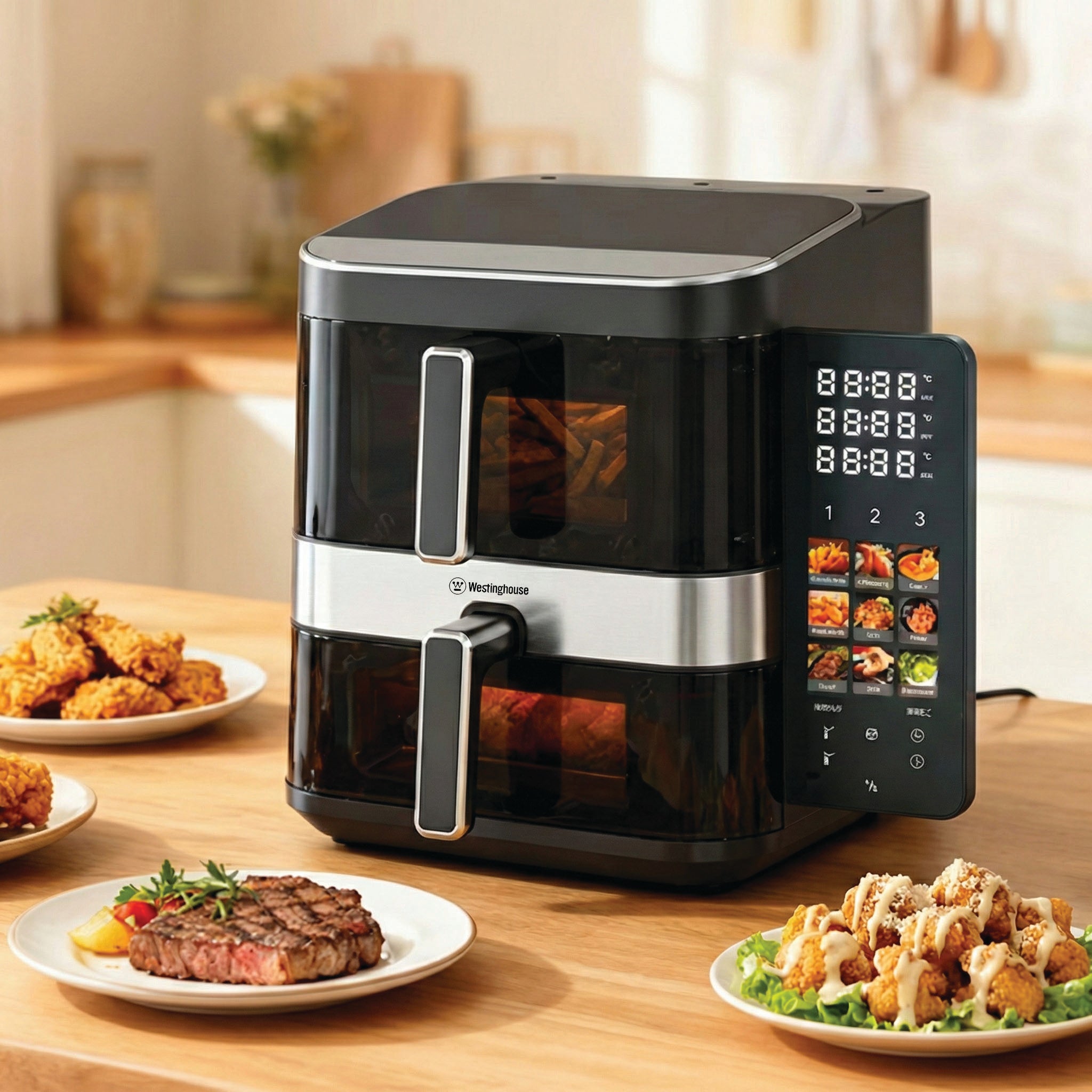 AIR FRYER סיר טיגון דופלקס ללא שמן מבית Westinghouse דגם WKAFX-2000 מכירה מוקדמת