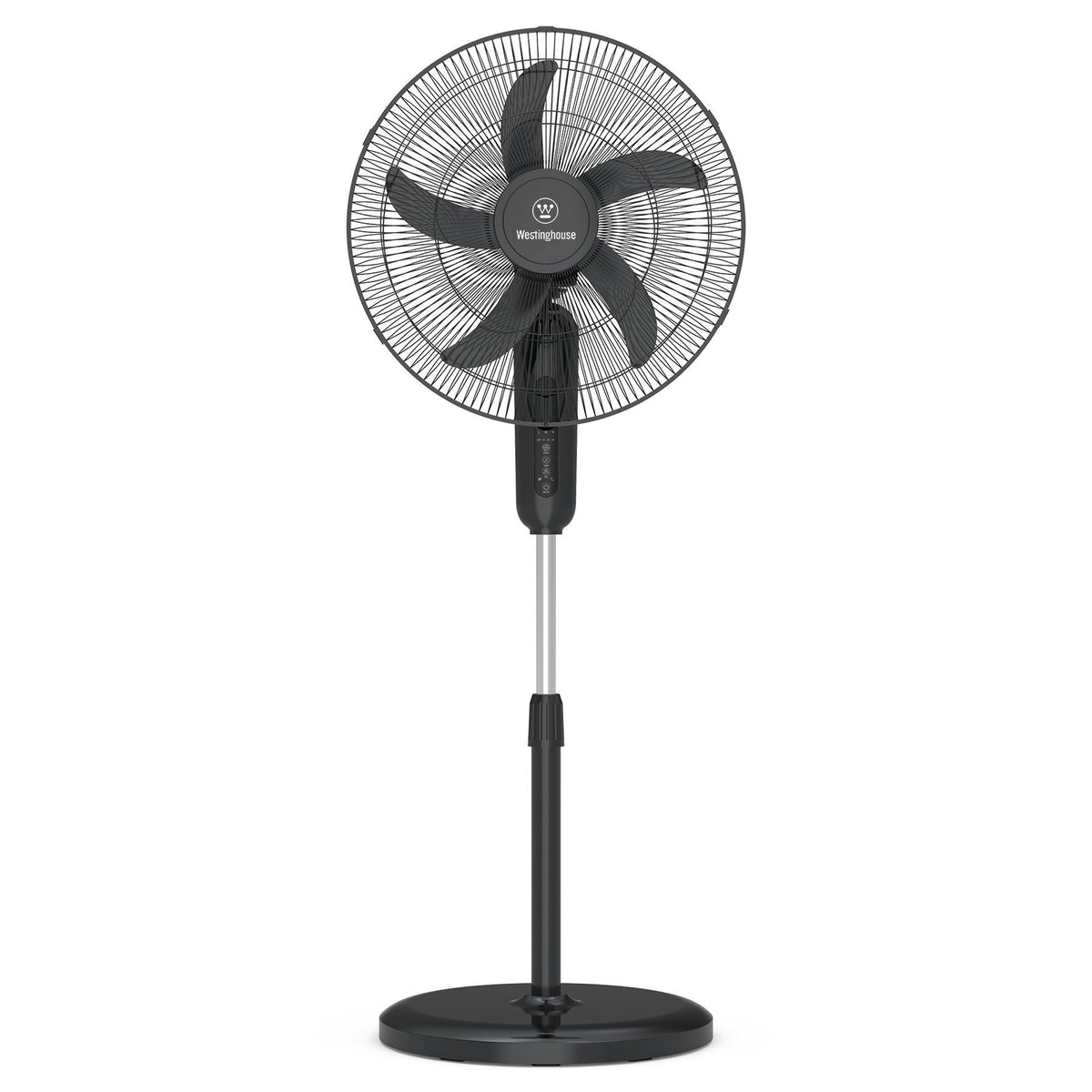 מאוורר עמוד עם שלט רחוק 18 אינץ Westinghouse בסיס עגול וחמש כנפיים WSFST-1808
