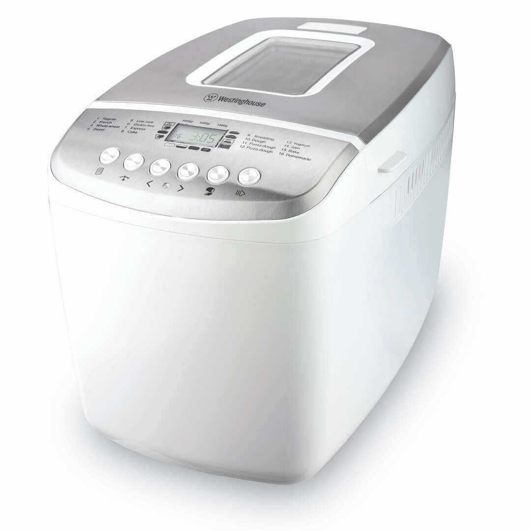 אופה לחם ענק Westinghouse 1.5L | שש עשרה תוכניות | כולל חוברת מתכונים