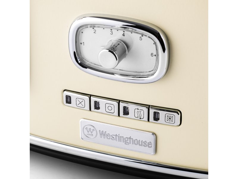 טוסטר קופץ רטרו Westinghouse | מצנם 4 פרוסות קרם