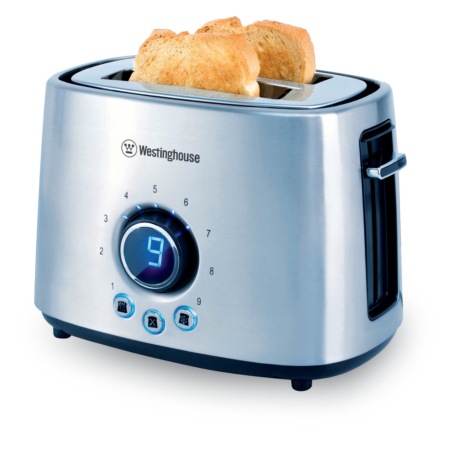 טוסטר קופץ שתי פרוסות  דיגיטלי נירוסטה Westinghouse