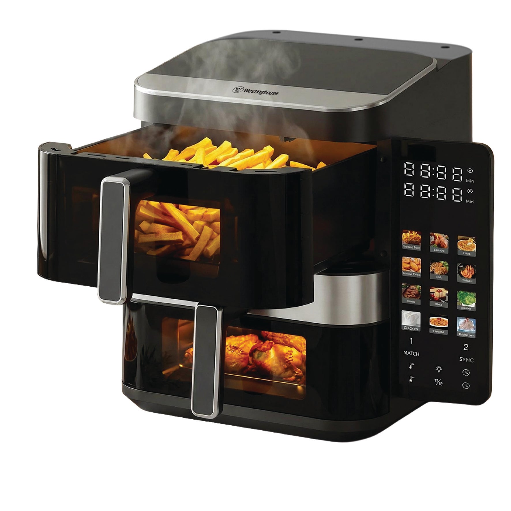 AIR FRYER סיר טיגון דופלקס ללא שמן מבית Westinghouse דגם WKAFX-2000 מכירה מוקדמת