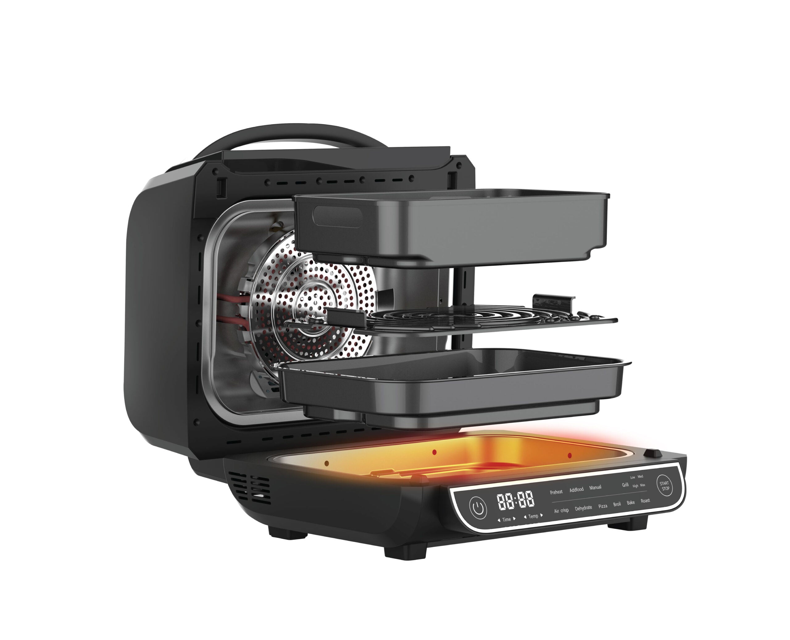 סט AIRGRILL ופורס מזון חשמלי
